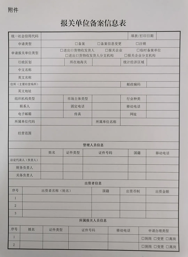 备案提交的申请材料